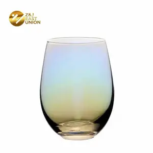 Verre à eau pour presse-agrumes à cocktail coloré arc-en-ciel simple en gros pour bar restaurant