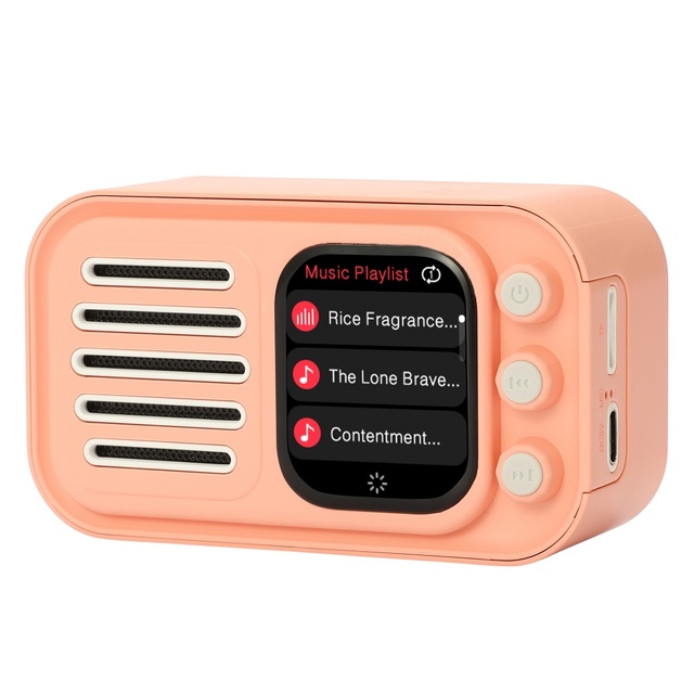 WS-501 New Smart Speaker Touch Screen Support APP Connect Lylics Display Push Message BT TF FM Speaker