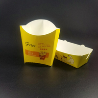 Sac en papier pour frites jetable personnalisé résistant à l'huile emballage alimentaire