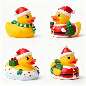 Canard en caoutchouc personnalisé unique pour Noël 2025 – Jouets de bain amusants pour bébés et tout-petits avec motifs variés - Product Image 6