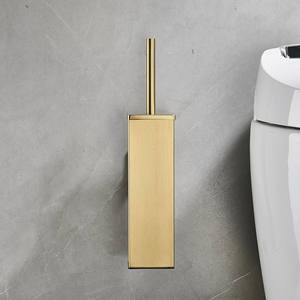 ניקל בית נירוסטה ארוך ידית קיר רכוב שירותים מברשת - Product Image 3