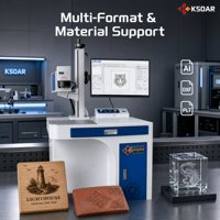Machine de marquage laser à fibre 20W 30W 50W 100W pour métal, acier inoxydable, aluminium, graveur laser CNC, machine d'impression de logo