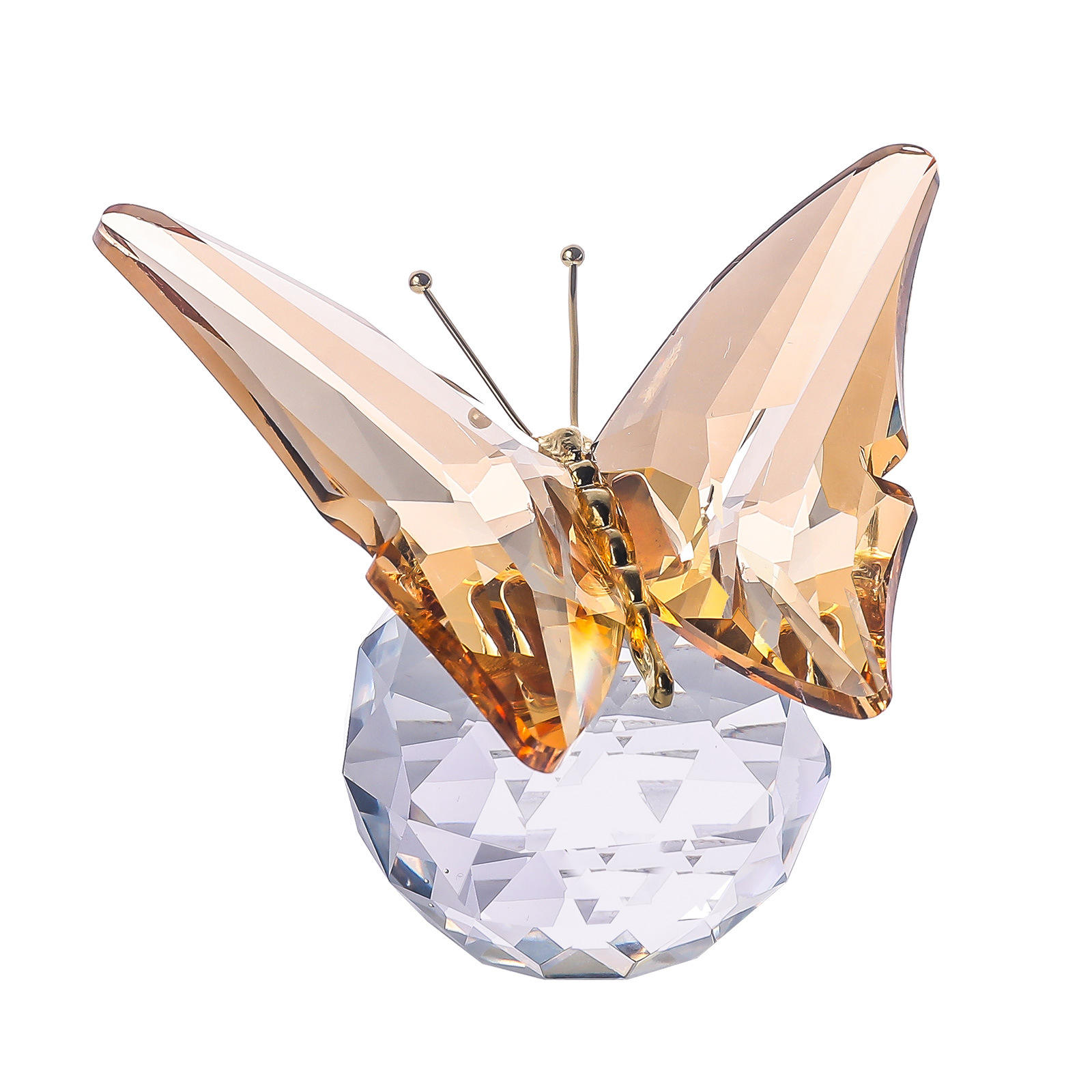 ตัวเรือนโลหะรูปผีเสื้อ Champagne72 * 60 * 62mm106g