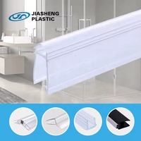 Burlete de Goma Transparente en Forma de U para Puerta de Ducha de PVC, Profesional, Moderno, Duradero e Impermeable