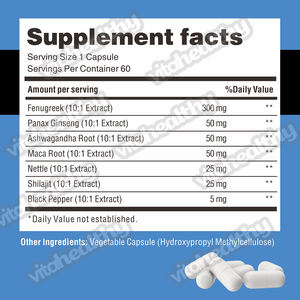 Vitahealth OEM ODM perawatan kesehatan kapsul ekstrak biji Fenugreek harga grosir suplemen makanan organik kapsul biji Fenugreek - Product Image 2