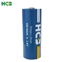 Batterie au lithium non rechargeable HCB ER18505 avec connecteur 3,6 V pour compteur d'eau intelligent, déchargeur statique, localisateur GPS