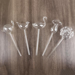 56H ग्रीन प्लांट्स लेज़ी मैन ऑटोमैटिक वॉटरर क्रिएटिव एनिमल बर्ड मशरूम ग्लास वॉटरर ड्रिप और इन्फिल्ट्रेशन डिवाइस - Product Image 1