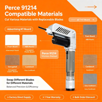 Cuchilla Oscilante de Potencia Media para Máquina de Corte, Cabezal de Corte Vibratorio para Tablero KT, Tablero de Espuma, Plástico ABS, Cartón