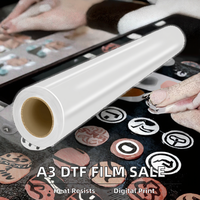 Film Transfer Panas Instan 30cm 60cm untuk Cetak Tekstil DTF