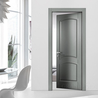 Porte intérieure en bois massif, style français, luxe, panneau secret dissimulé, mur intérieur, charnière invisible, porte cachée