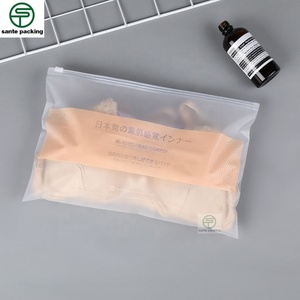 Custom MOQ 1000pcs Biodegradable Frosted PE Ziplock Clothing Underwear Underpants Socks Bag with Gravure Printing - Product Image 6