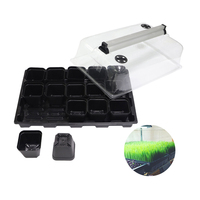 EDKFARM mini dôme hydroponique maison et jardin couvercle propagateur plateau de semoir en plastique