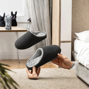 Pantuflas de Casa Personalizadas con Forro de Sherpa, Parte Superior Suave, Punta Cerrada, Estilo Mule para Interiores, Calzado de Invierno para Descansar - Product Image 3