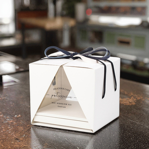 Коробка для упаковки тортов, роскошная и роскошная, подходит для свадебных мероприятий, настраиваемый логотип - Product Image 2