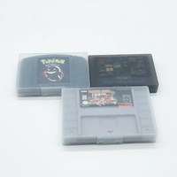 Couvercle de cartouche d'affichage de stockage de protection en plastique anti-poussière pour N64 SNES Sega Genesis MD Games Card Case Protector