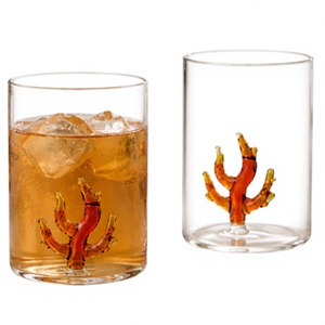 Handmade Borosilicate 330ml Clear Drinking <b>Tumblers</b> Lead-Free <b>Whisky</b> Water Juice Glasses Reusable Bulk - Product Image 2
