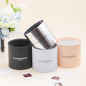 Orit vente en gros fête des mères boîte-cadeau de fleurs rondes, carton en forme de cylindre pour l'expédition et les cadeaux - Product Image 4