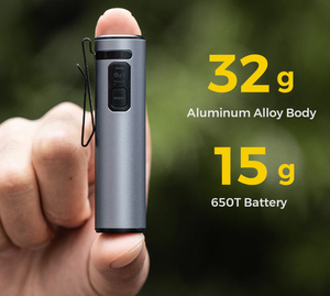 ZERO FLASHLIGHT 1200-Ultra Lightweight &amp; Bright LED Flashlight For Outdoor Tour Battery Powered EDC Essential - Product Image 2