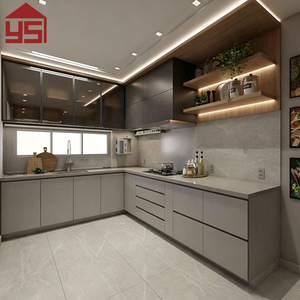 YingSheng Cucine Moderne di Lusso Personalizzate <span class=keywords><strong>in</strong></span> <span class=keywords><strong>Legno</strong></span> <span class=keywords><strong>Massello</strong></span>, <span class=keywords><strong>Cucina</strong></span> Componibile con Isola, Gabinetes De Cocina - Product Image 5