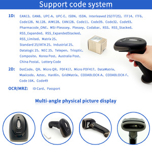 EMT2196-RF không dây cầm tay 2D QR Máy Quét Mã Vạch Đầu đọc không dây 2D mã mrz OCR Đầu đọc hộ chiếu - Product Image 5