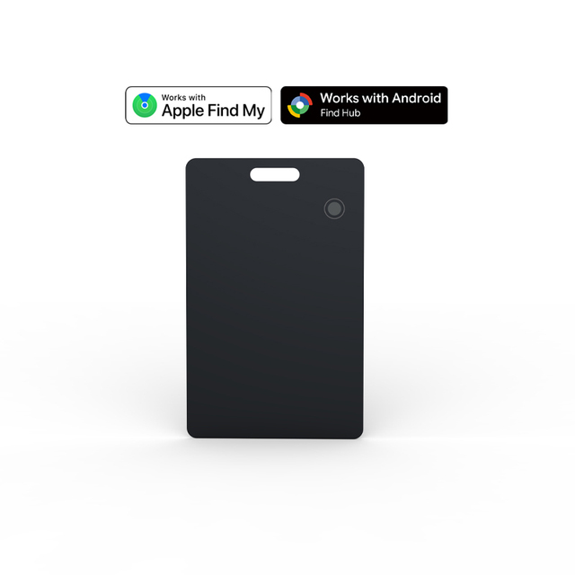 Wireless Charging Ultra-Thin Dual System Smart Finder Card for Apple Find My & Google for Keys Wallet Luggage