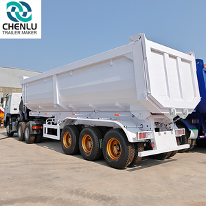 <span class=keywords><strong>Tri</strong></span> dingilli kamyon römork ağır yük 60 80Ton yan hidrolik damperli damperli römork kamyon arka damper yarı römork - Product Image 4