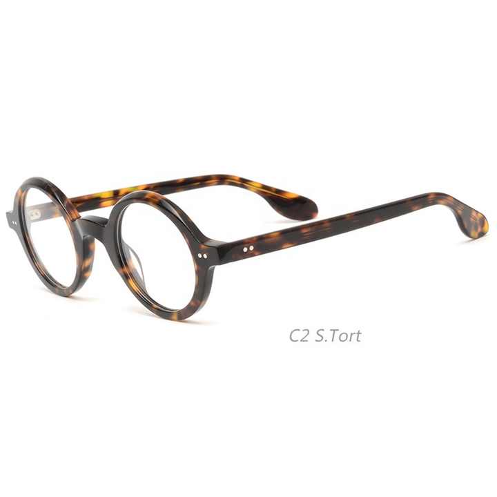 1025 Nice Look Fashion Thick Glasses Round Shape Retro Eyewear