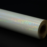 Échantillon Gratuit Direct Usine OEM Rouleaux de Film Holographique Transparent Texturé pour Marquage à Chaud et Emballage