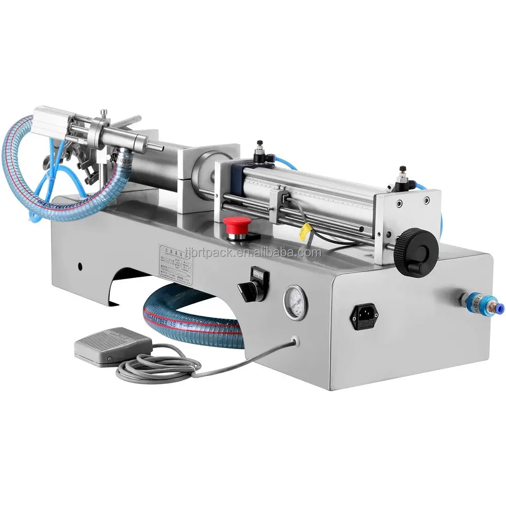 Único bocal pneumático garrafa pistão líquido cozinhar óleo máquina enchimento do vinho