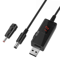 USB 5v à 9v 12v DC câble usb ligne de suralimentation réglable DC 5V Boost à 9V 12V convertisseur de tension câble transformateur de Volt élévateur