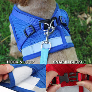ZMaker-Chaleco de marca privada para perros y gatos, mochila ajustable reflectante transpirable, arnés con correa gratis - Product Image 5