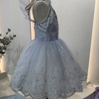 Gaun Tutu Balet Profesional Anak-anak yang Dihiasi, Tutu Pancake Tanpa Lengan dengan Renda Berhiaskan Batu Rhinestone untuk Anak Perempuan, Ideal untuk Pertunjukan.