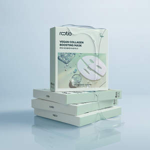 Maschera Certificata Luteo per Pori, Vegana, Stimolante del Collagene, 1 Confezione (4 Fogli) - Product Image 1