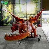 Produit monstre Gecai-Modèle de dragon animatronique grandeur nature