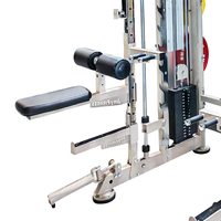 Rack d'entraînement multifonction Smith Machine avec poulies réglables pour exercices de tirage, de rame et de presse d'épaules
