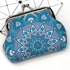 빈티지 동전 지갑 동전 주머니 걸쇠로 지갑 변경 꽃 클러치 지갑 여자 여행 지갑 - Product Image 2