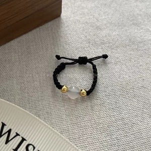 White Chalcedony Beaded <b>Bracelet</b> For Women Minimalist Design Gift Jewelry Accessory - Product Image 1