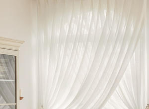 मूल कारक सफेद कढ़ाई वाले ड्रिप शिफॉन सांस लेने योग्य हल्के चर्च पर्दे के कपड़े - Product Image 5