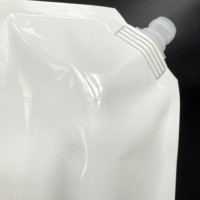 Blanc debout étanche PA Nylon laminé plastique emballage jailli sacs de poche pour produits liquides