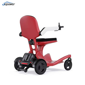 Arbon Fibra Marco ligero 21kg Peso neto Manual Plegable Diseño compacto Capacidad de carga Silla de ruedas eléctrica plegable portátil - Product Image 6