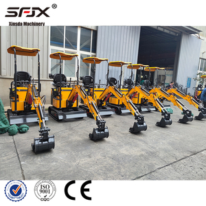 รถขุดขนาดเล็กสีเหลือง 1 ตัน รุ่น CE12 ชิ้นส่วน KYB แรงบิดสูง ใช้ในฟาร์ม - Product Image 2
