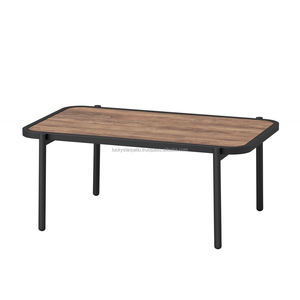Modern Durable 90x53x38cm Wooden Color Living Room <b>Table</b> Convertible Indoor <b>Outdoor</b> <b>Coffee</b> <b>Table</b> for Home Garden Patio - Product Image 1
