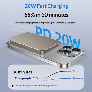 Banques d'alimentation portables sans fil magnétiques étanches 10000 mAh 20W, prix d'usine 2025, viral, options de vente en gros 15W P3 - Product Image 4