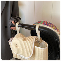 Sac de rangement extérieur pour maman en tissu Oxford 600D à motifs mignons, sac à langer multifonction pour poussette