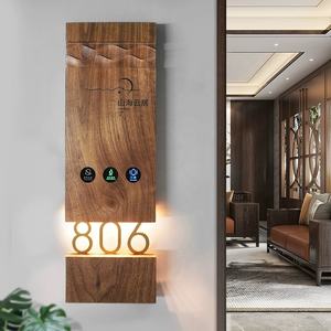 2024 nouveau Dsymbol plaque de porte d'hôtel de haute qualité mdn plaque de porte en bois de lettre en acier inoxydable pour hôtel utilisant le signe de répertoire d'hôtel - Product Image 2