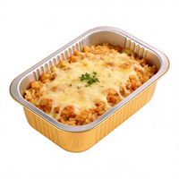 Barquettes jetables en aluminium 7*5 pouces, résistantes au four, antiadhésives, qualité alimentaire T184-930ml