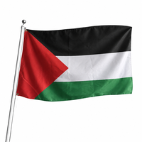 Fabricant de drapeaux, cadeaux promotionnels, bannière publicitaire, drapeaux personnalisés 3x5 pieds, activités d'entreprise, tous pays, Palestine