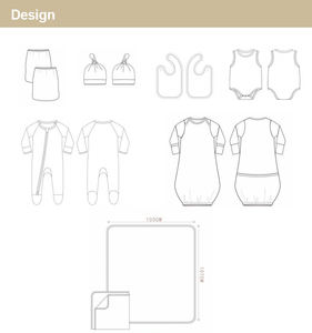 Combinaison pour bébé prématuré en coton biologique 100% unisexe, boutons-pression, respirante, sans manches, blanche, été, 180-200 GSM, nouveau-né - Product Image 4