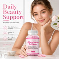 Complément en capsules de collagène et glutathion hydrolysé antioxydant pour adultes : beauté, anti-âge, éclaircissement et raffermissement de la peau