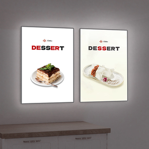 Cadre lumineux LED ultra-mince A1 A4 en aluminium à fixation murale, cadre d'affichage rétroéclairé pour affiches, menu de restaurant, <span class=keywords><strong>cinéma</strong></span> BOZE - Product Image 1